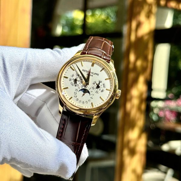 Đồng Hồ Patek Philippe Replica 11 Grand Complications 5327 Mặt Trắng Dây Da Nhà Máy 3K 40mm (2)
