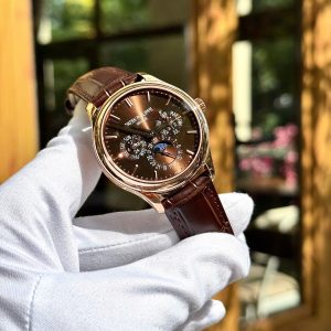 Đồng Hồ Patek Philippe Replica Cao Cấp Grand Complications 5327 Mặt Nâu Dây Da Xưởng 3K 40mm (2)