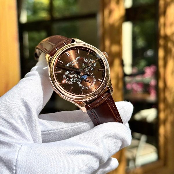 Đồng Hồ Patek Philippe Replica Cao Cấp Grand Complications 5327 Mặt Nâu Dây Da Xưởng 3K 40mm (2)