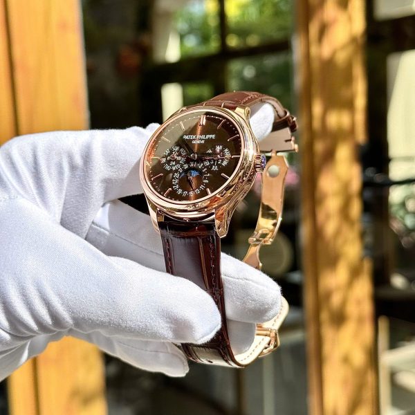 Đồng Hồ Patek Philippe Replica Cao Cấp Grand Complications 5327 Mặt Nâu Dây Da Xưởng 3K 40mm (2)