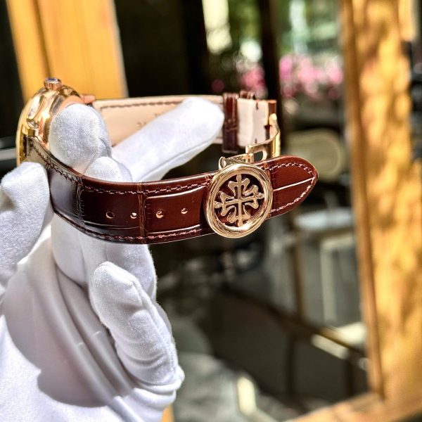 Đồng Hồ Patek Philippe Replica Cao Cấp Grand Complications 5327 Mặt Nâu Dây Da Xưởng 3K 40mm (2)