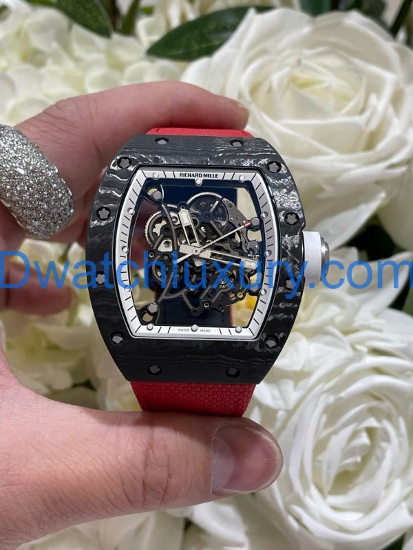 Đồng Hồ Richard Mille Tinh Chỉnh Độc Quyền RM055 Bubba Watson Carbon NTPT & Chuyển Động Vaucher 42,7x49,9mm (11)