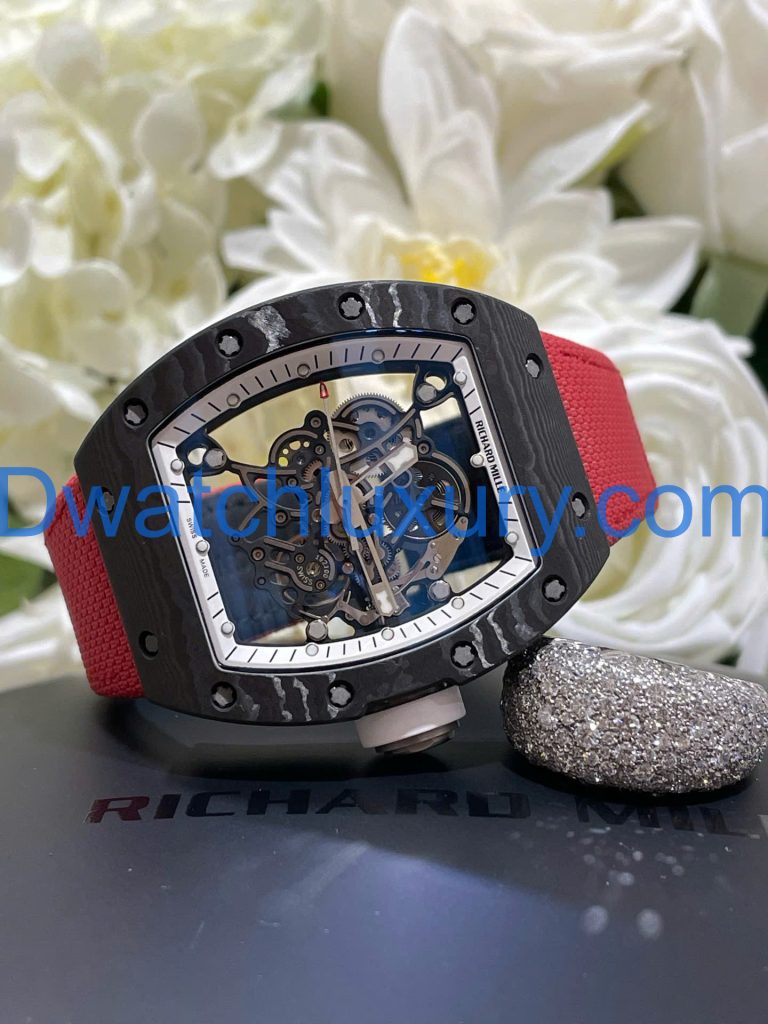 Đồng Hồ Richard Mille Tinh Chỉnh Độc Quyền RM055 Bubba Watson Carbon NTPT & Chuyển Động Vaucher 42,7x49,9mm (11)