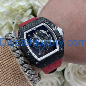 Đồng Hồ Richard Mille Tinh Chỉnh Độc Quyền RM055 Bubba Watson Carbon NTPT & Chuyển Động Vaucher 42,7x49,9mm (11)