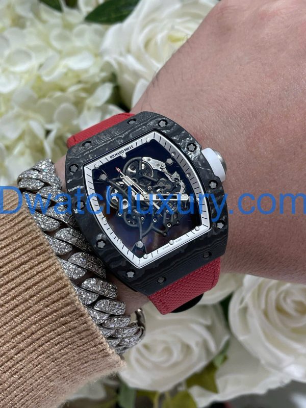 Đồng Hồ Richard Mille Tinh Chỉnh Độc Quyền RM055 Bubba Watson Carbon NTPT & Chuyển Động Vaucher 42,7x49,9mm (11)
