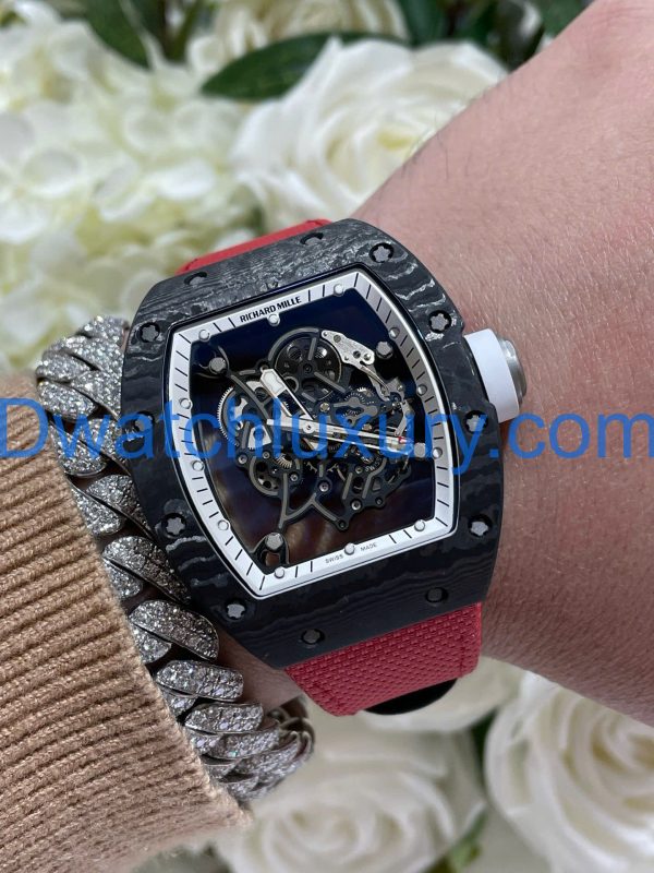 Đồng Hồ Richard Mille Tinh Chỉnh Độc Quyền RM055 Bubba Watson Carbon NTPT & Chuyển Động Vaucher 42,7x49,9mm (11)