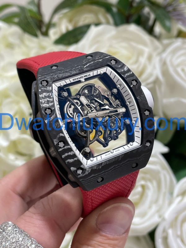 Đồng Hồ Richard Mille Tinh Chỉnh Độc Quyền RM055 Bubba Watson Carbon NTPT & Chuyển Động Vaucher 42,7x49,9mm (11)