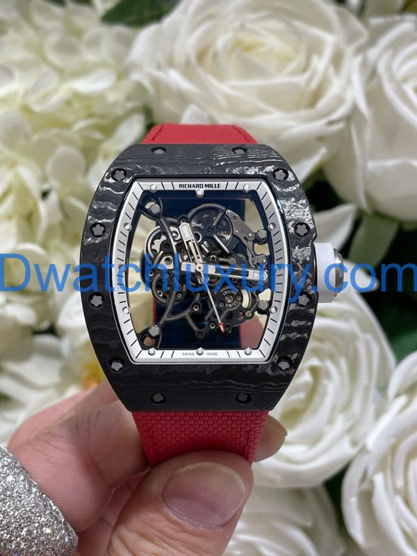 Đồng Hồ Richard Mille Tinh Chỉnh Độc Quyền RM055 Bubba Watson Carbon NTPT & Chuyển Động Vaucher 42,7x49,9mm (11)