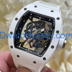 Đồng Hồ Richard Mille Tinh Chỉnh Độc Quyền RM055 Bubba Watson Gốm Trắng & Chuyển Động Vaucher 42,7x49,9mm (12)