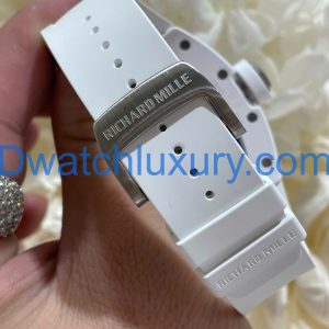 Đồng Hồ Richard Mille Tinh Chỉnh Độc Quyền RM055 Bubba Watson Gốm Trắng & Chuyển Động Vaucher 42,7x49,9mm (12)