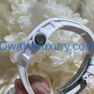 Đồng Hồ Richard Mille Tinh Chỉnh Độc Quyền RM055 Bubba Watson Gốm Trắng & Chuyển Động Vaucher 42,7x49,9mm (12)