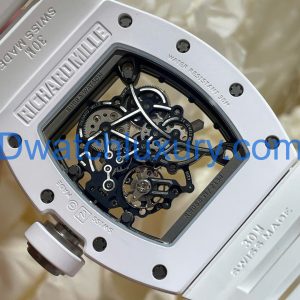 Đồng Hồ Richard Mille Tinh Chỉnh Độc Quyền RM055 Bubba Watson Gốm Trắng & Chuyển Động Vaucher 42,7x49,9mm (12)