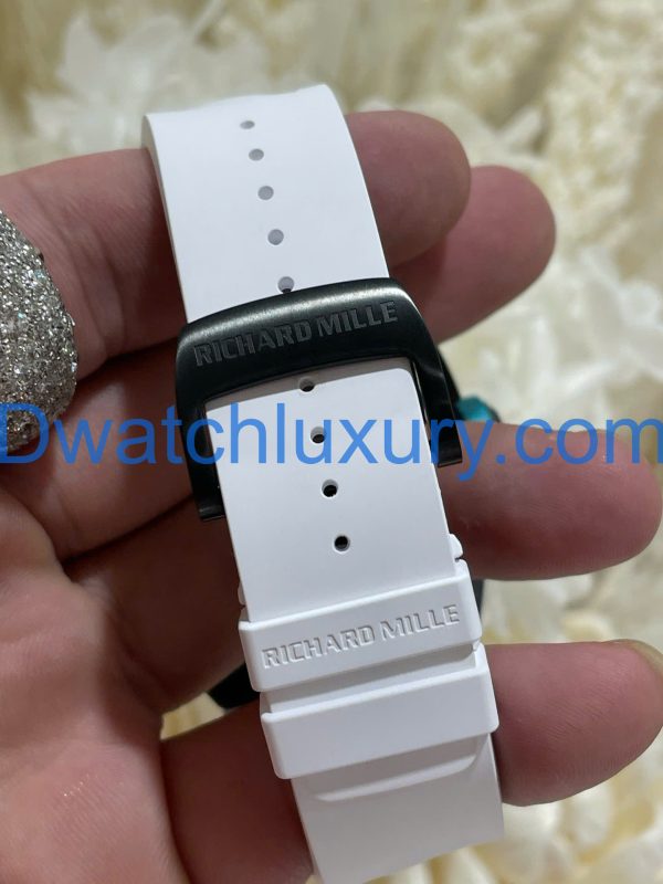 Đồng Hồ Richard Mille Tinh Chỉnh Độc Quyền RM055 Bubba Watson Gốm Trắng & Chuyển Động Vaucher 42,7x49,9mm (12)