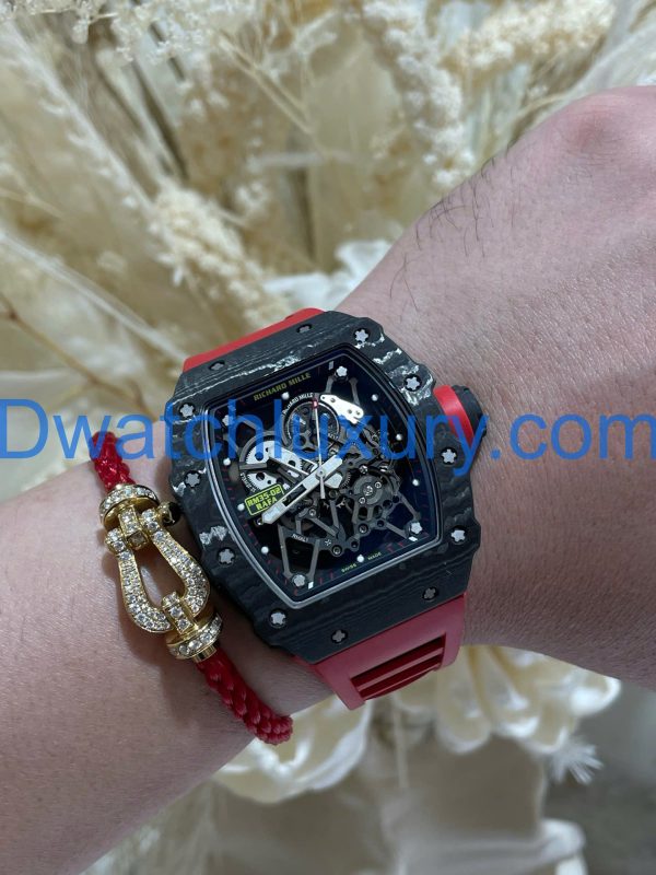 Đồng Hồ Richard Mille Tinh Chỉnh Độc Quyền RM35-02 Automatic Rafael Nadal Carbon & Chuyển Động Vaucher 44,5x49,94mm (1)