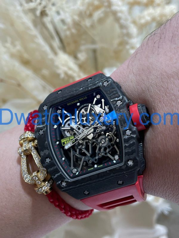Đồng Hồ Richard Mille Tinh Chỉnh Độc Quyền RM35-02 Automatic Rafael Nadal Carbon & Chuyển Động Vaucher 44,5x49,94mm (1)
