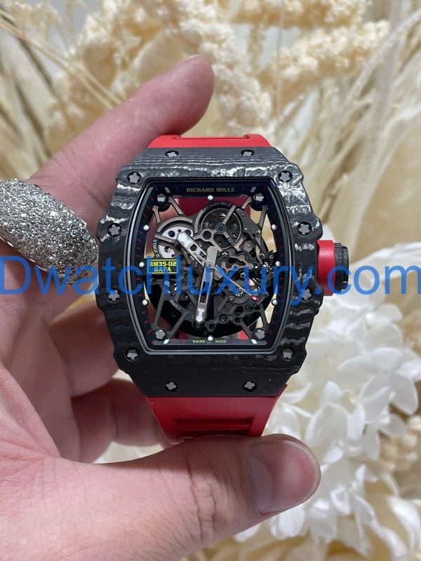 Đồng Hồ Richard Mille Tinh Chỉnh Độc Quyền RM35-02 Automatic Rafael Nadal Carbon & Chuyển Động Vaucher 44,5x49,94mm (1)