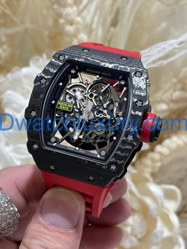 Đồng Hồ Richard Mille Tinh Chỉnh Độc Quyền RM35-02 Automatic Rafael Nadal Carbon & Chuyển Động Vaucher 44,5x49,94mm (1)