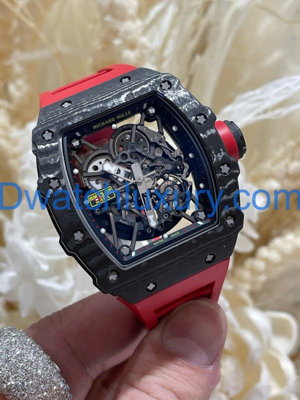Đồng Hồ Richard Mille Tinh Chỉnh Độc Quyền RM35-02 Automatic Rafael Nadal Carbon & Chuyển Động Vaucher 44,5x49,94mm (1)