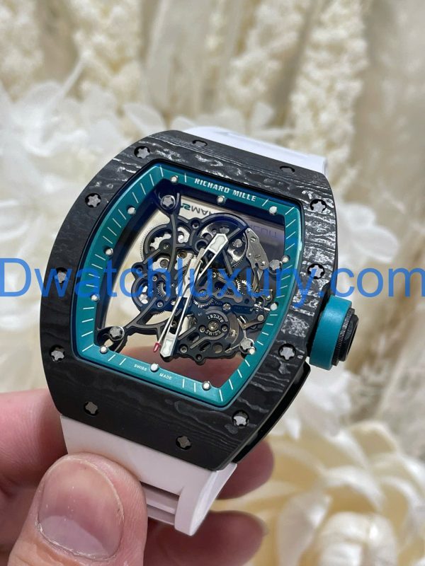 Đồng Hồ Richard Mille Tinh ChỉnhRM055 Bubba Watson Carbon NTPT & Chuyển Động Vaucher Độc Quyền 42,7x49,9mm (1)