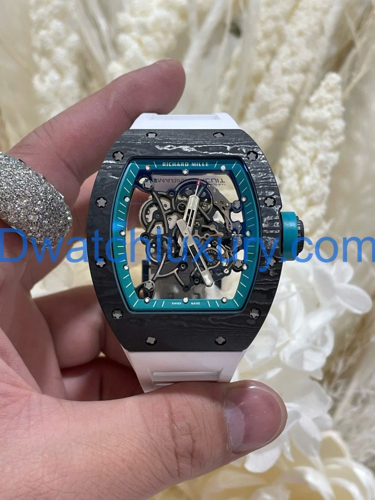 Đồng Hồ Richard Mille Tinh ChỉnhRM055 Bubba Watson Carbon NTPT & Chuyển Động Vaucher Độc Quyền 42,7x49,9mm (1)