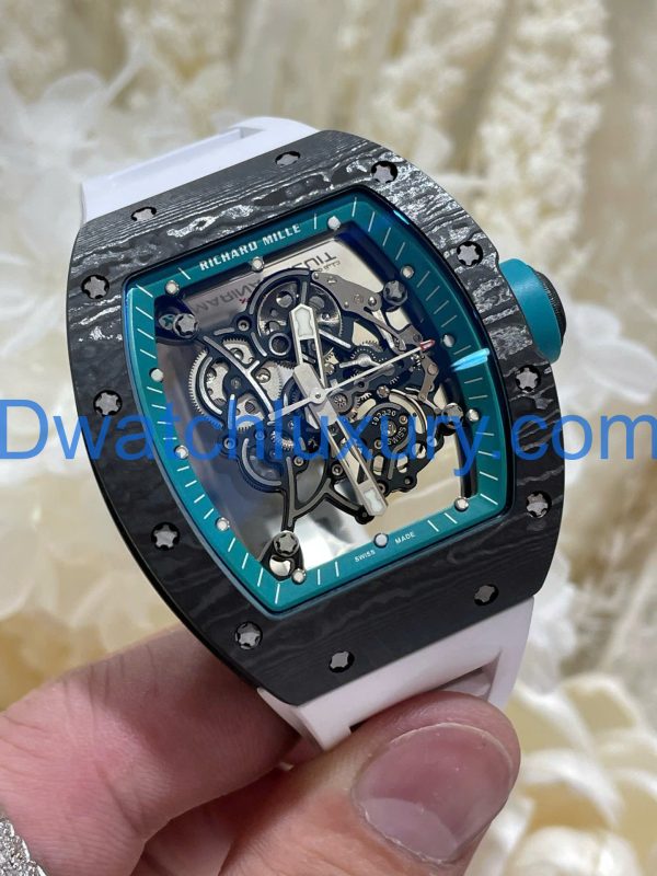 Đồng Hồ Richard Mille Tinh ChỉnhRM055 Bubba Watson Carbon NTPT & Chuyển Động Vaucher Độc Quyền 42,7x49,9mm (1)