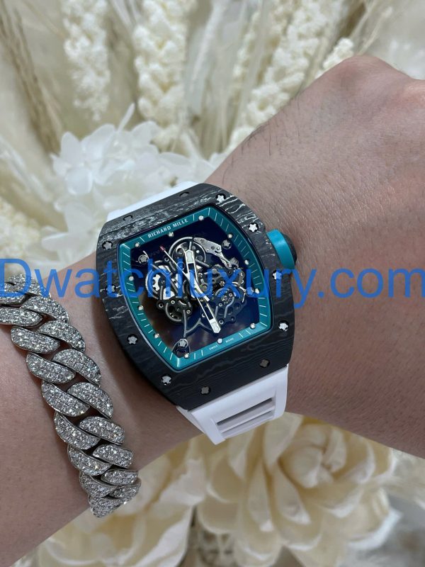 Đồng Hồ Richard Mille Tinh ChỉnhRM055 Bubba Watson Carbon NTPT & Chuyển Động Vaucher Độc Quyền 42,7x49,9mm (1)