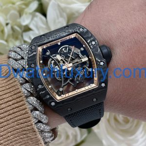 Đồng Hồ Richard Mille Tuỳ Chỉnh Độc Quyền RM055 Bubba Watson Carbon NTPT & Chuyển Động Vaucher 42,7x49,9mm (1)