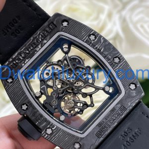 Đồng Hồ Richard Mille Tuỳ Chỉnh Độc Quyền RM055 Bubba Watson Carbon NTPT & Chuyển Động Vaucher 42,7x49,9mm (1)