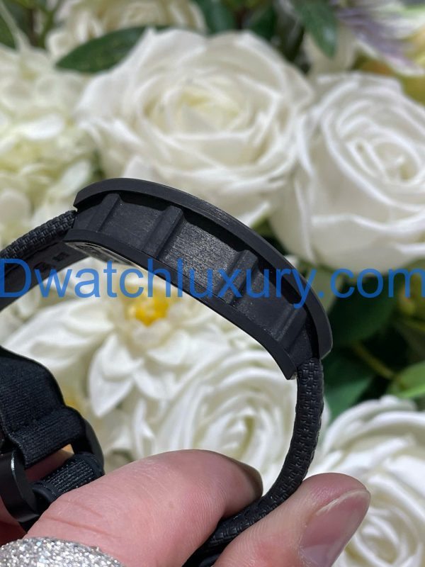Đồng Hồ Richard Mille Tuỳ Chỉnh Độc Quyền RM055 Bubba Watson Carbon NTPT & Chuyển Động Vaucher 42,7x49,9mm (1)