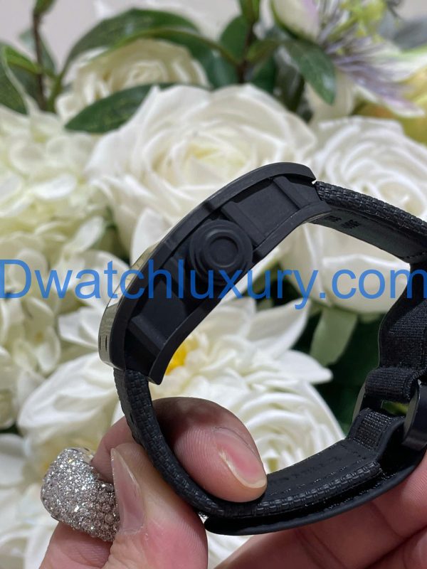 Đồng Hồ Richard Mille Tuỳ Chỉnh Độc Quyền RM055 Bubba Watson Carbon NTPT & Chuyển Động Vaucher 42,7x49,9mm (1)