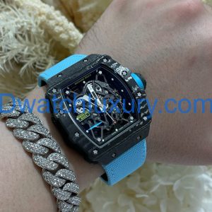 Đồng Hồ Richard Mille Tuỳ Chỉnh Độc Quyền RM35-02 Automatic Rafael Nadal Carbon & Chuyển Động Vaucher 44,5x49,94mm (9)