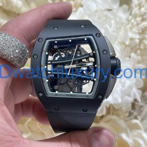 Đồng Hồ Richard Mille Tuỳ Chỉnh Độc Quyền RM61-01 Yohan Blake Gốm Đen Chuyển Động Vaucher 42,7x50,2mm (1)