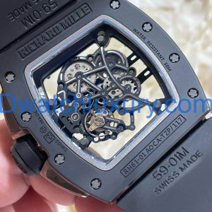Đồng Hồ Richard Mille Tuỳ Chỉnh Độc Quyền RM61-01 Yohan Blake Gốm Đen Chuyển Động Vaucher 42,7x50,2mm (1)