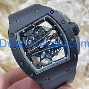 Đồng Hồ Richard Mille Tuỳ Chỉnh Độc Quyền RM61-01 Yohan Blake Gốm Đen Chuyển Động Vaucher 42,7x50,2mm (1)