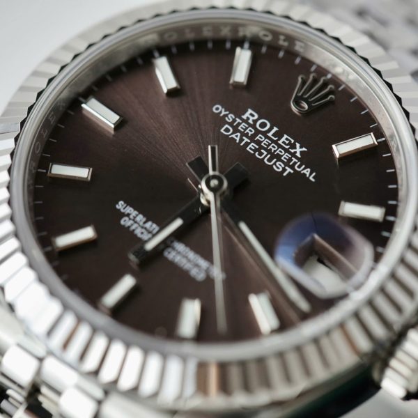 Đồng Hồ Rolex DateJust Chế Tác Mặt Số Xám Tối Dây Jubilee Xưởng THB 31mm (2)