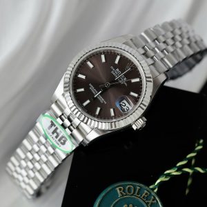 Đồng Hồ Rolex DateJust Chế Tác Mặt Số Xám Tối Dây Jubilee Xưởng THB 31mm (2)