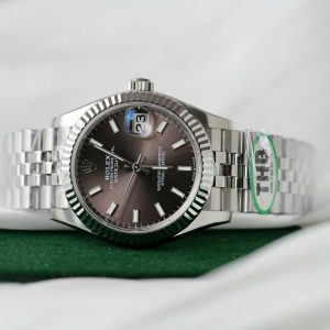 Đồng Hồ Rolex DateJust Chế Tác Mặt Số Xám Tối Dây Jubilee Xưởng THB 31mm (2)