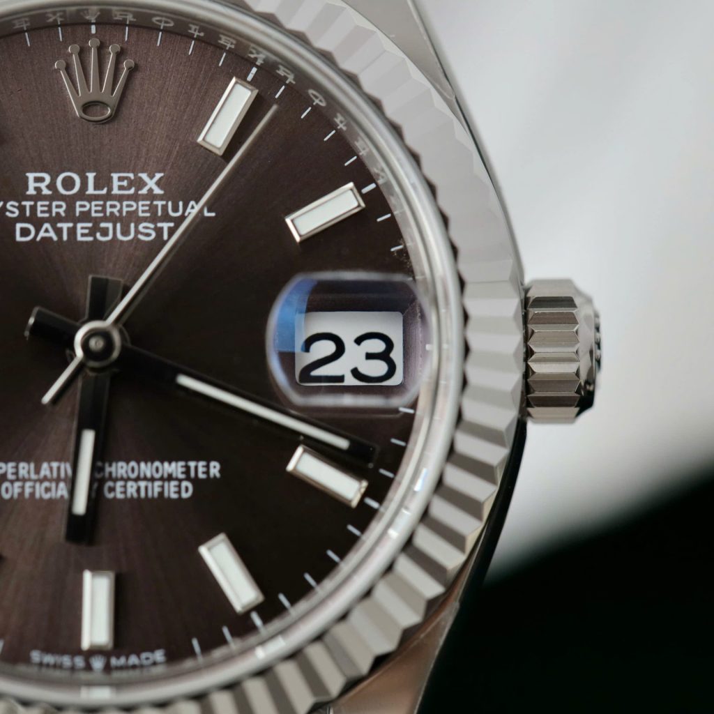 Đồng Hồ Rolex DateJust Chế Tác Mặt Số Xám Tối Dây Jubilee Xưởng THB 31mm (2)