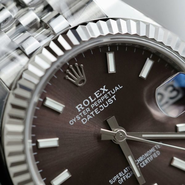 Đồng Hồ Rolex DateJust Chế Tác Mặt Số Xám Tối Dây Jubilee Xưởng THB 31mm (2)