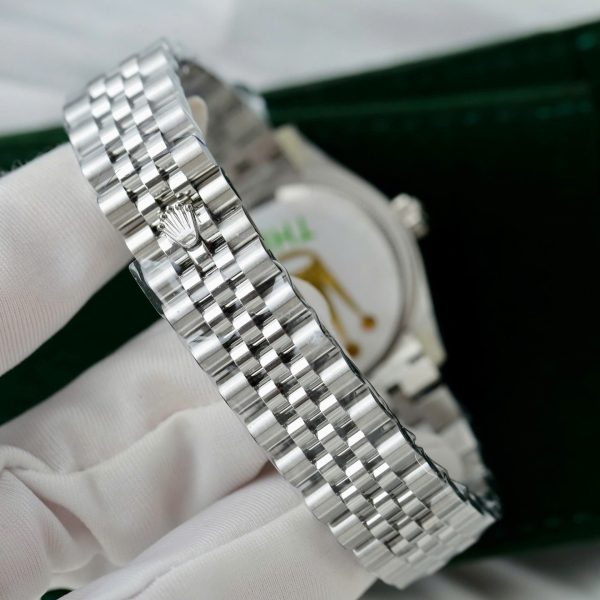 Đồng Hồ Rolex DateJust Rep 11 Cao Cấp Mặt Trắng Cọc Số La Mã Xưởng THB 31mm (2)
