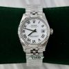 Đồng Hồ Rolex DateJust Rep 11 Cao Cấp Mặt Trắng Cọc Số La Mã Xưởng THB 31mm (2)