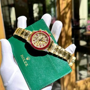 Đồng Hồ Rolex Daytona 126598TRU Bọc Vàng Thật + Ruby + Kim Cương Tổng Hợp Chế Tác 40mm (2)