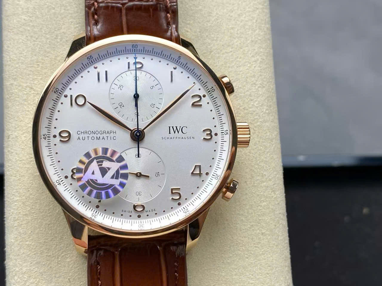 Đồng Hồ IWC Schaffhausen IW371611 Rep 11 Mặt Trắng Bộ Máy Cơ Tự Động Nhà Máy AZ 41mm (1)