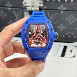 Đồng Hồ Richard Mille Chế Tác RM52-03 Paris Saint-Germain Vỏ Ceramic Màu Xanh 42 (2)