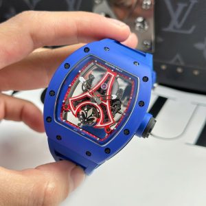 Đồng Hồ Richard Mille Chế Tác RM52-03 Paris Saint-Germain Vỏ Ceramic Màu Xanh 42 (2)