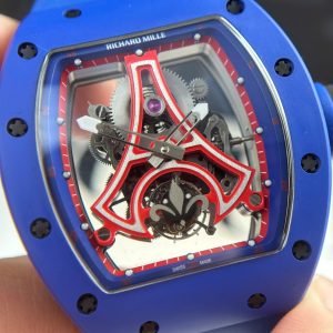 Đồng Hồ Richard Mille Chế Tác RM52-03 Paris Saint-Germain Vỏ Ceramic Màu Xanh 42 (2)