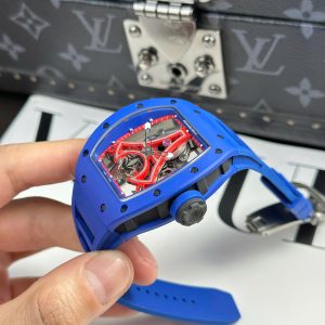 Đồng Hồ Richard Mille Chế Tác RM52-03 Paris Saint-Germain Vỏ Ceramic Màu Xanh 42 (2)