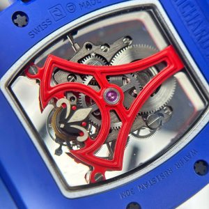 Đồng Hồ Richard Mille Chế Tác RM52-03 Paris Saint-Germain Vỏ Ceramic Màu Xanh 42 (2)