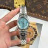 Đồng Hồ Rolex Chế Tác Land-Dweller 127236 Mặt Xanh Băng Họa Tiết Tổ Ong Xưởng Clean 36mm (2)