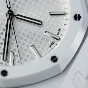 Đồng Hồ Audemars Piguet 15500 Chế Tác Vỏ Gốm Trắng Máy Cơ Thụy Sỹ Xưởng APS 41mm (2)